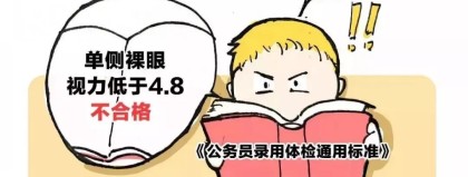 矫正视力1.0能通过公务员体检吗？答案远比你想象的简单